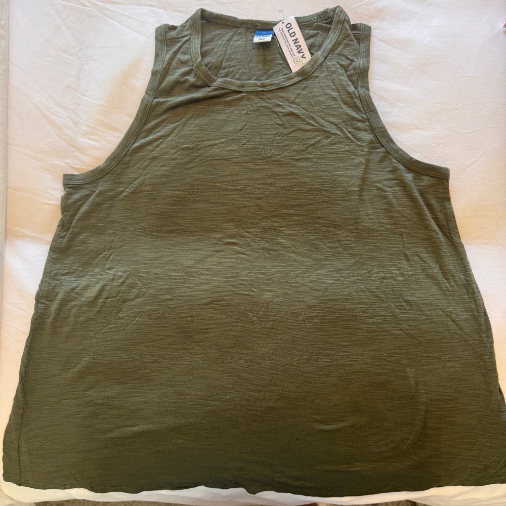 Old Navy Olive Tank Top - Women's Sleeveless Casual Tee
